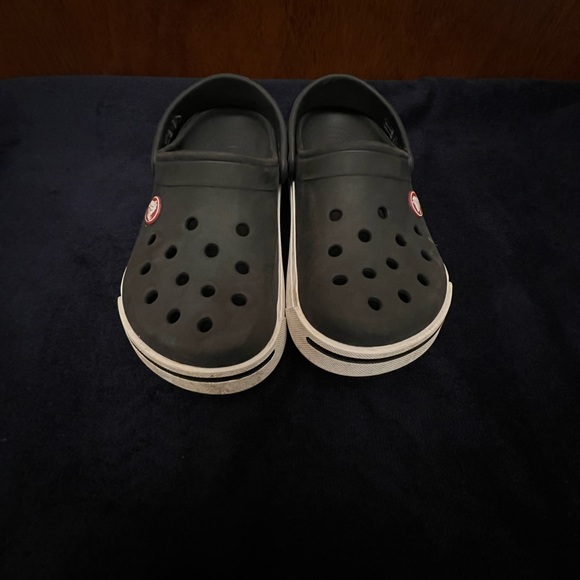 Crocs size 12/13 black and white clogs(2 pair, sold separate) - Picture 1 of 7